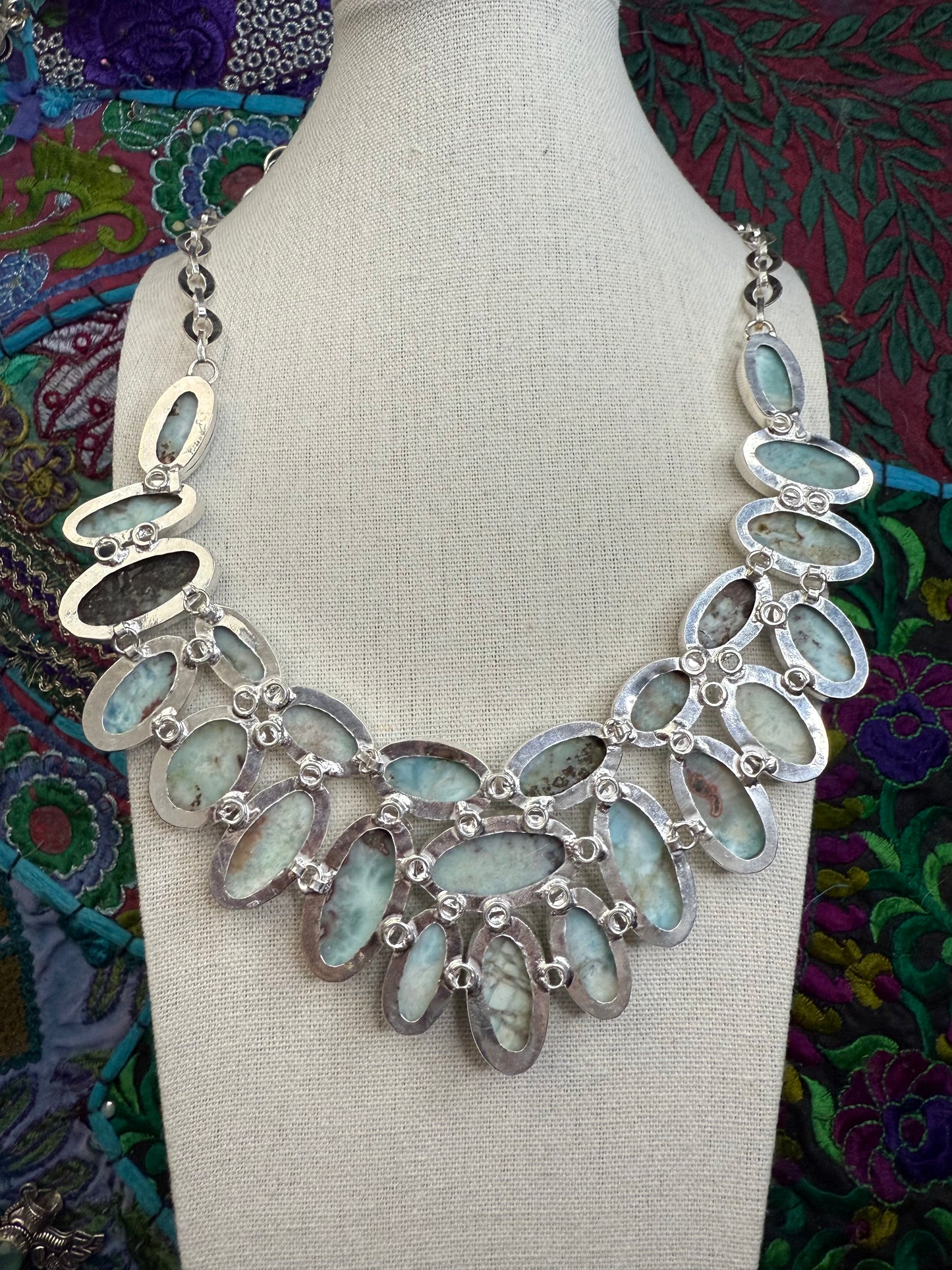 Larimar Necklace 18”