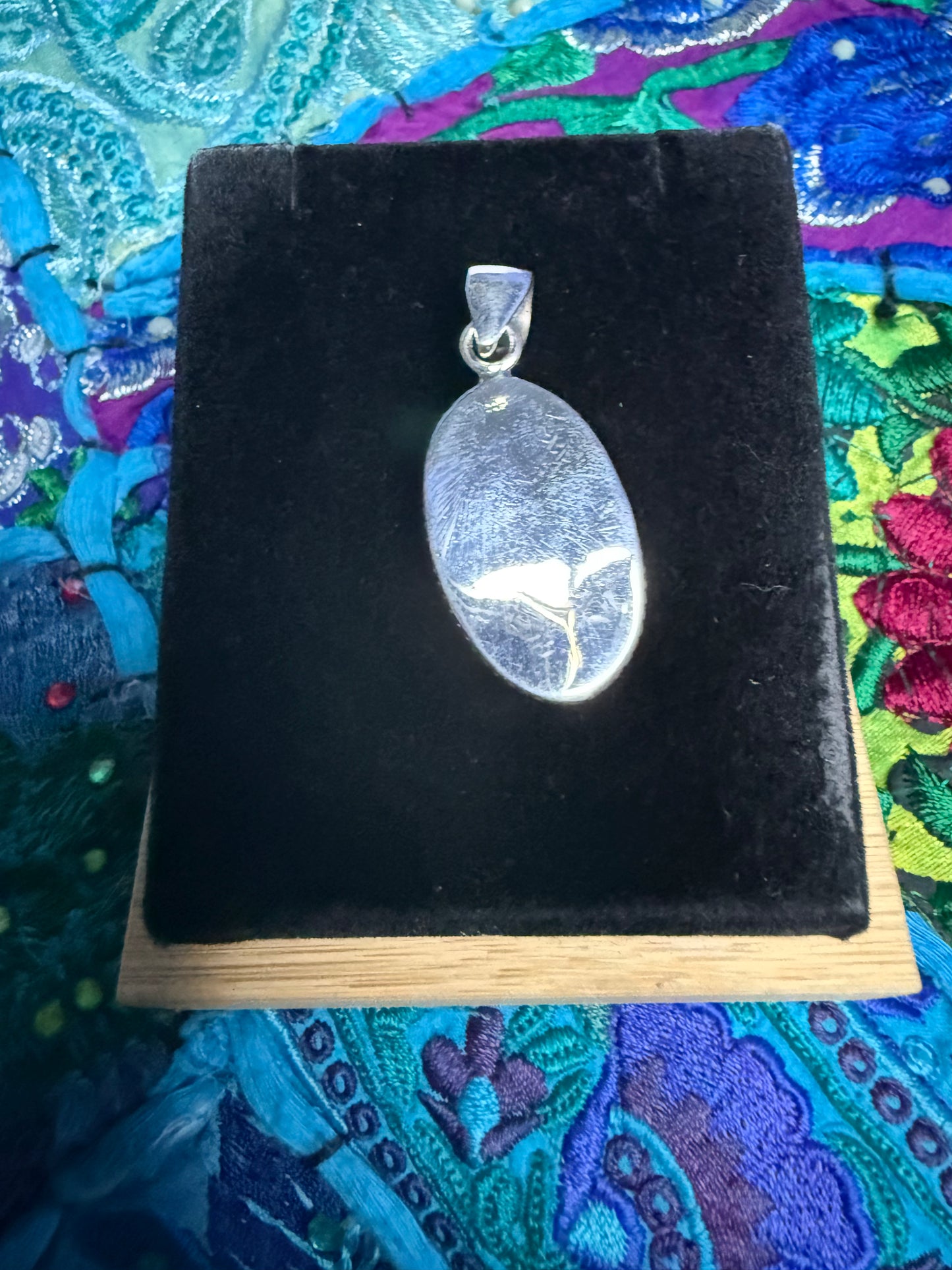 Sterling Silver Malachite Pendant