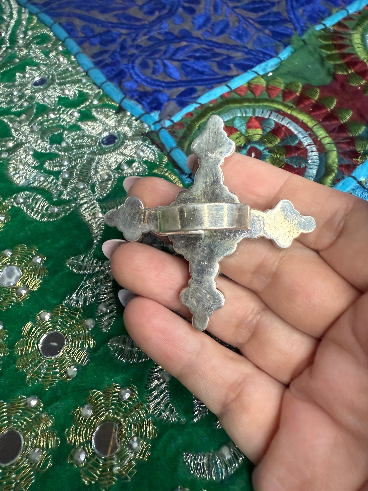 Turquoise and Mother of Pearl Ring