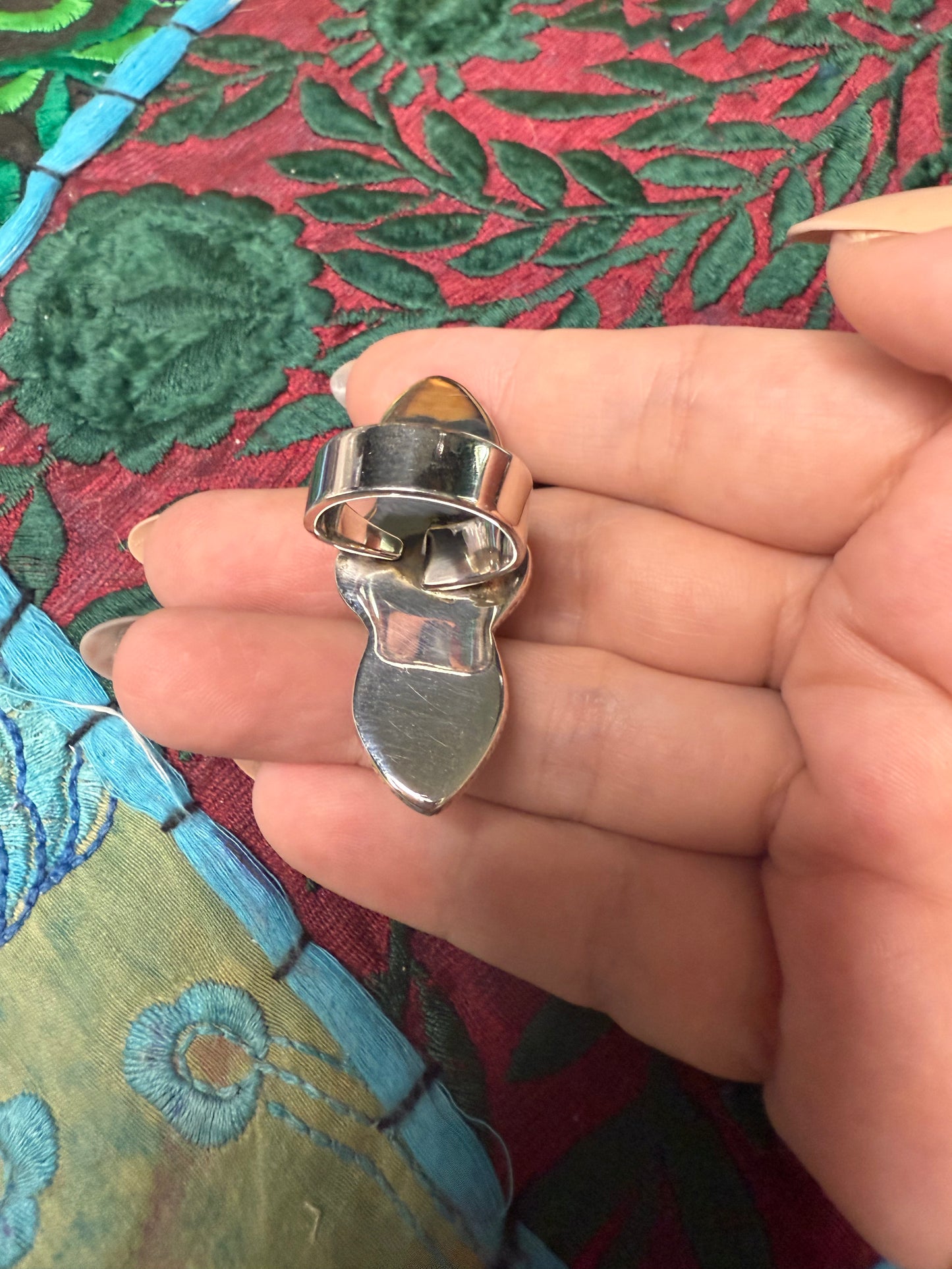 Solid Sterling Blue Ridge Turquoise Ring