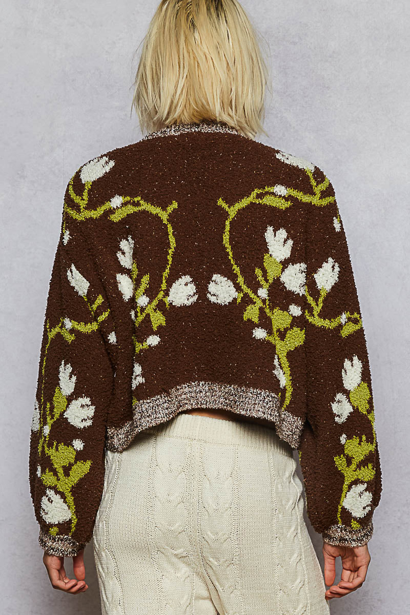 POL Floral Cardigan