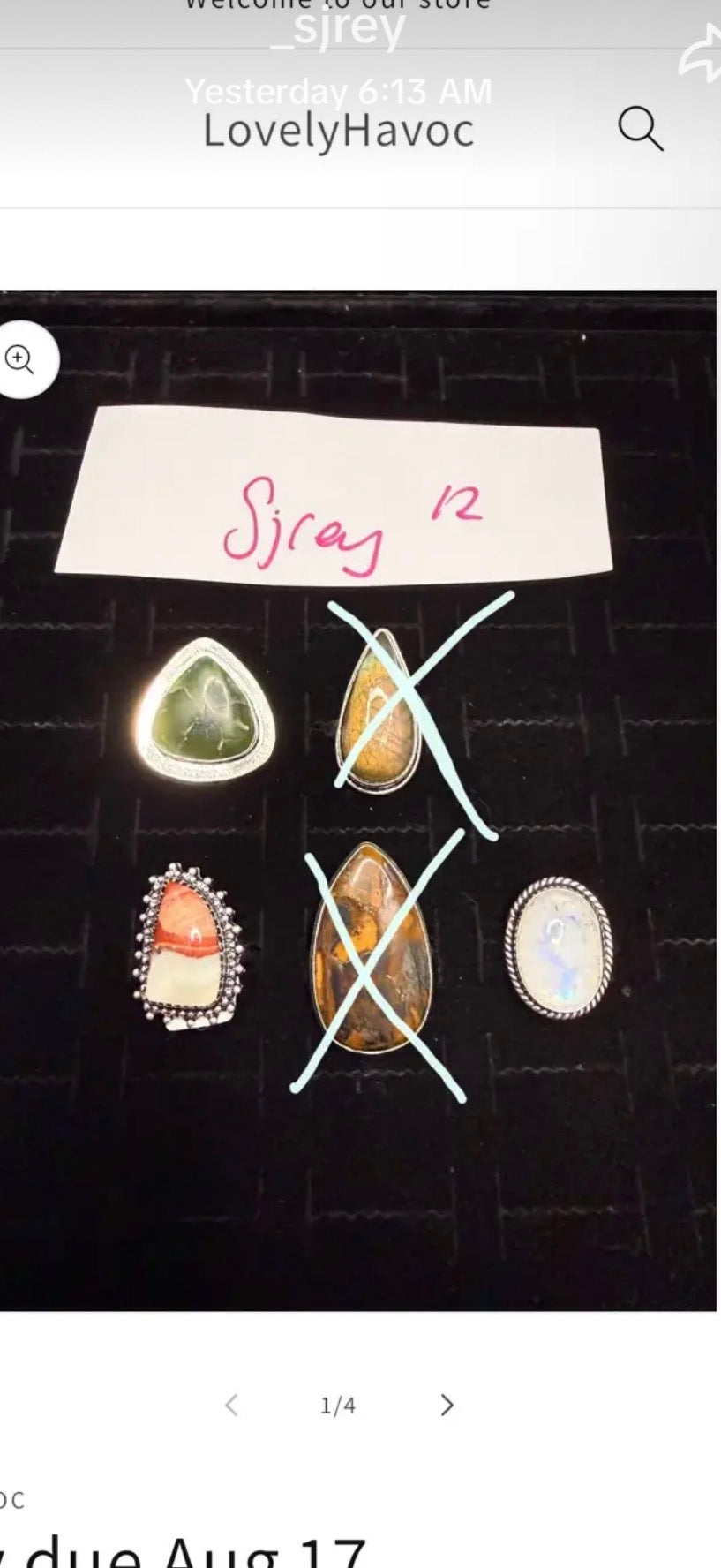 Sjrey due Aug 17