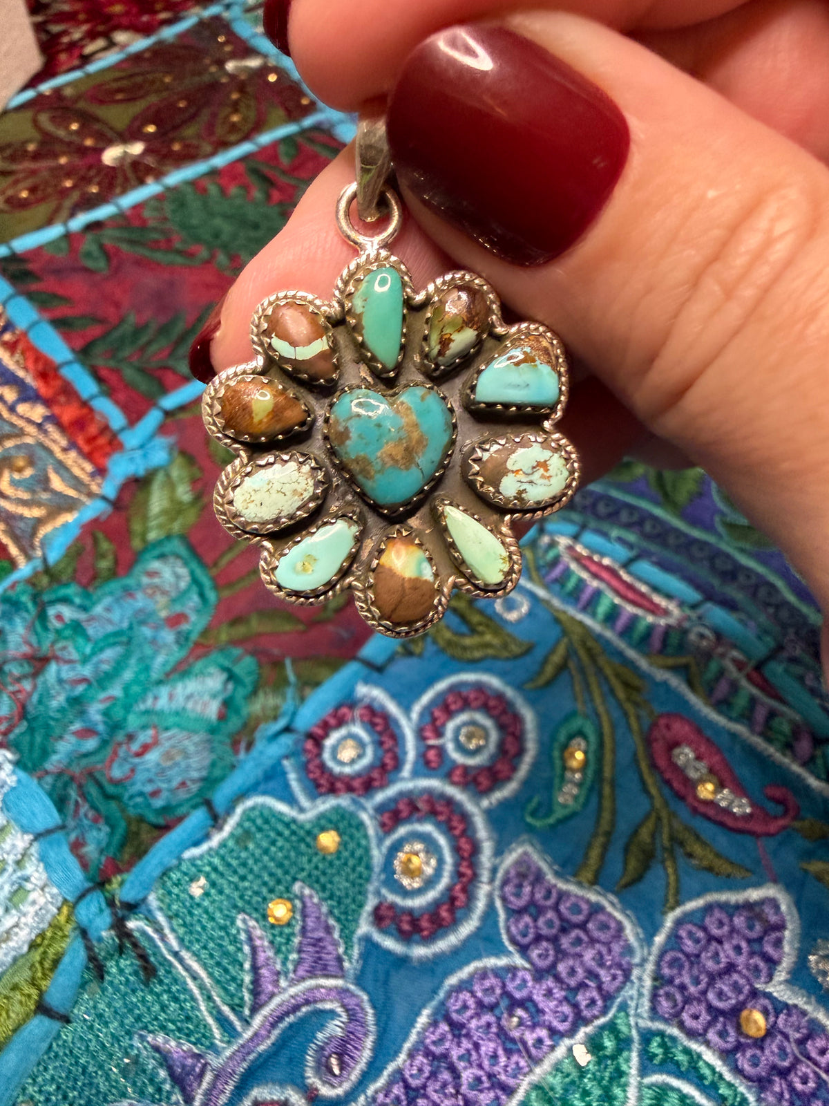 Royston Turquoise Heart Pendant