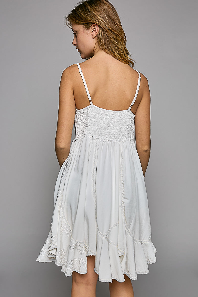 POL White Dainty Dress