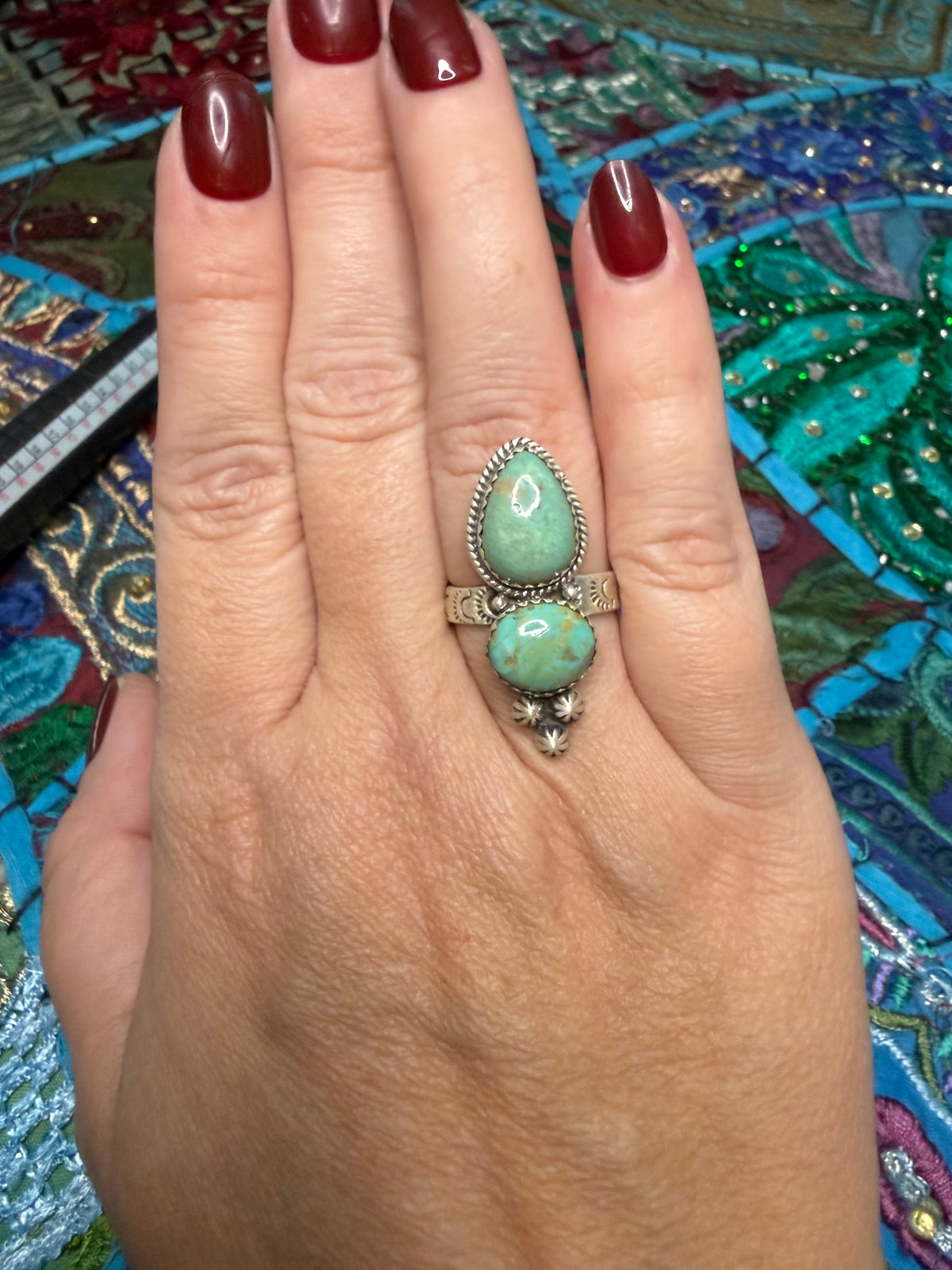 Hachita Turquoise Ring 6-8
