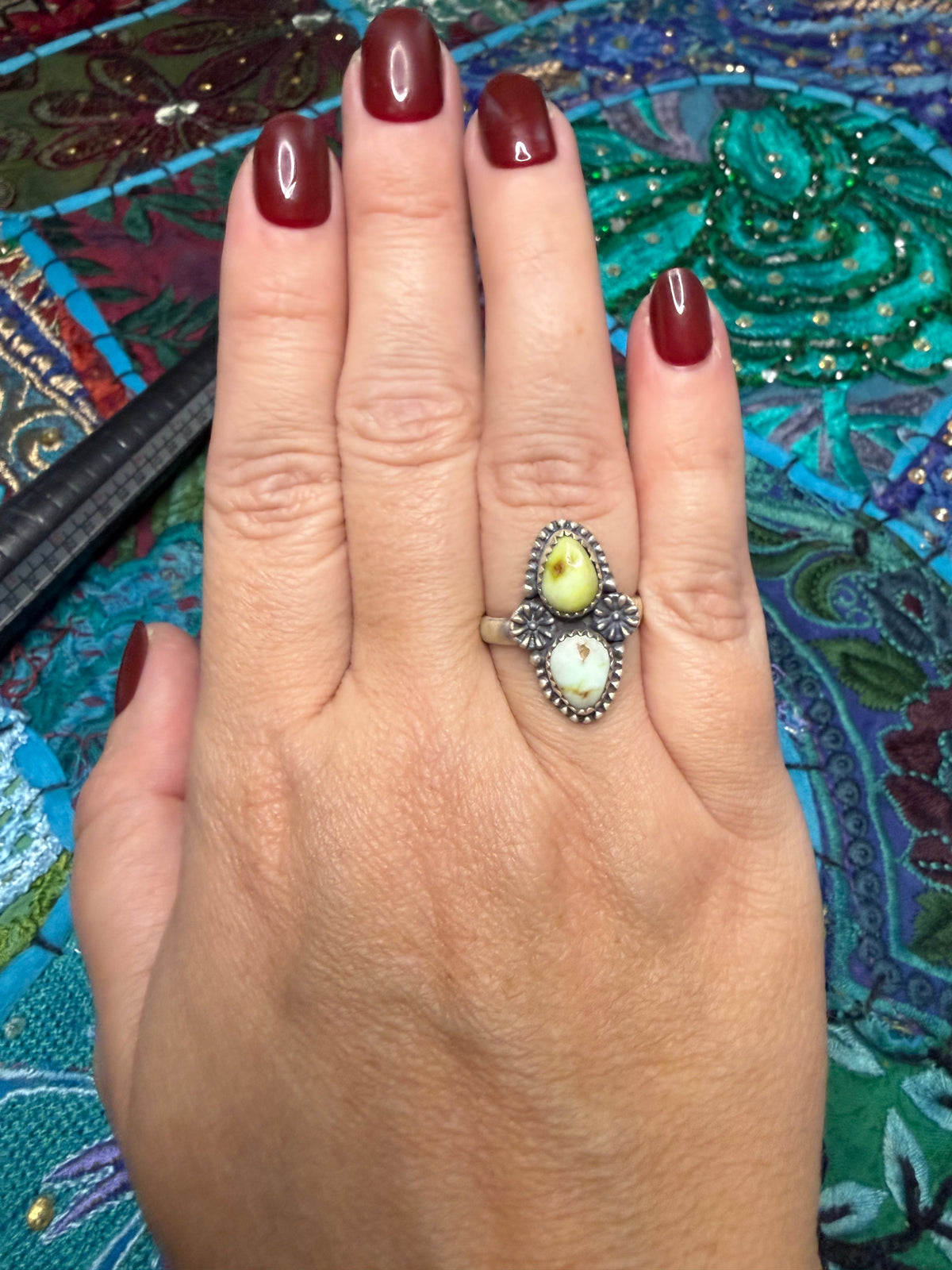 Palomino Turquoise Ring 6-8