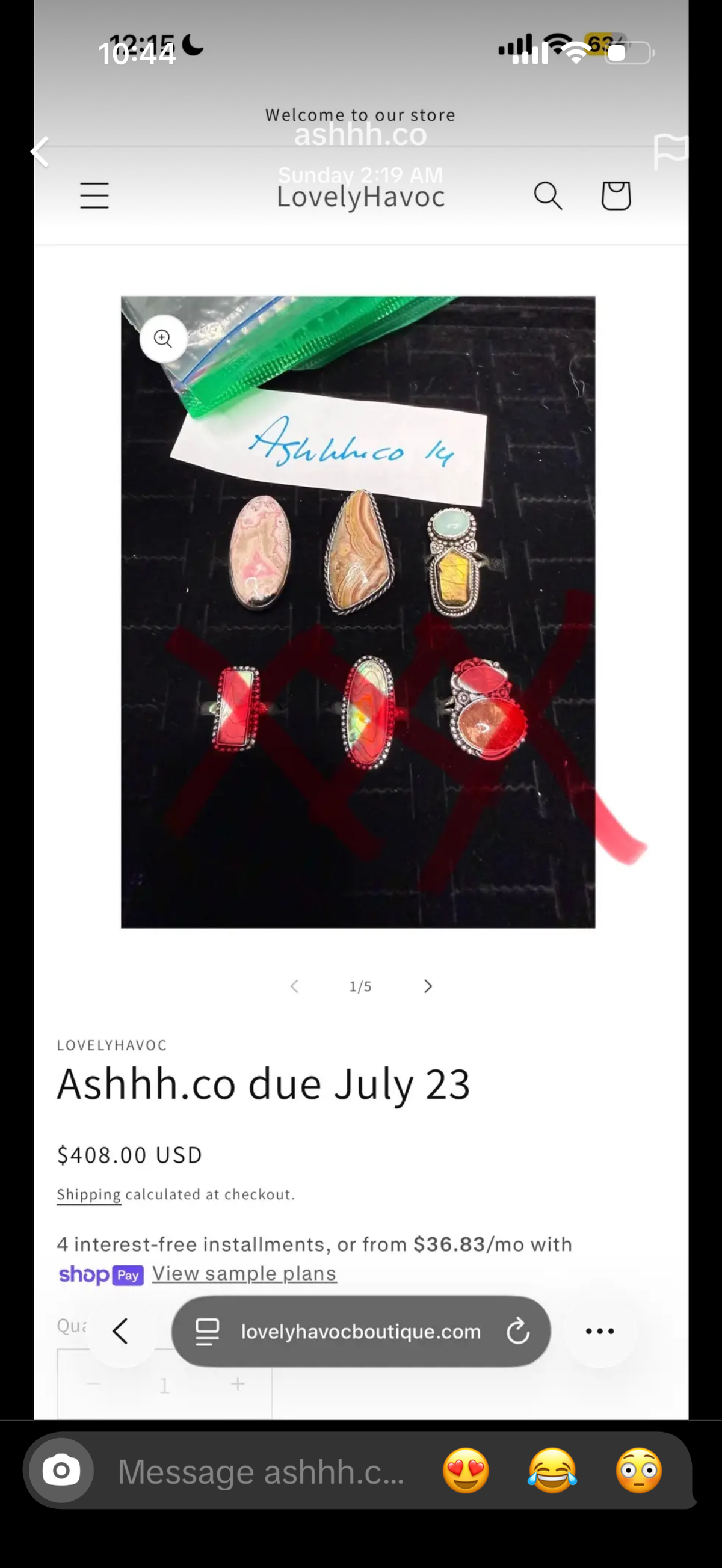 Ashhh.co due July 23