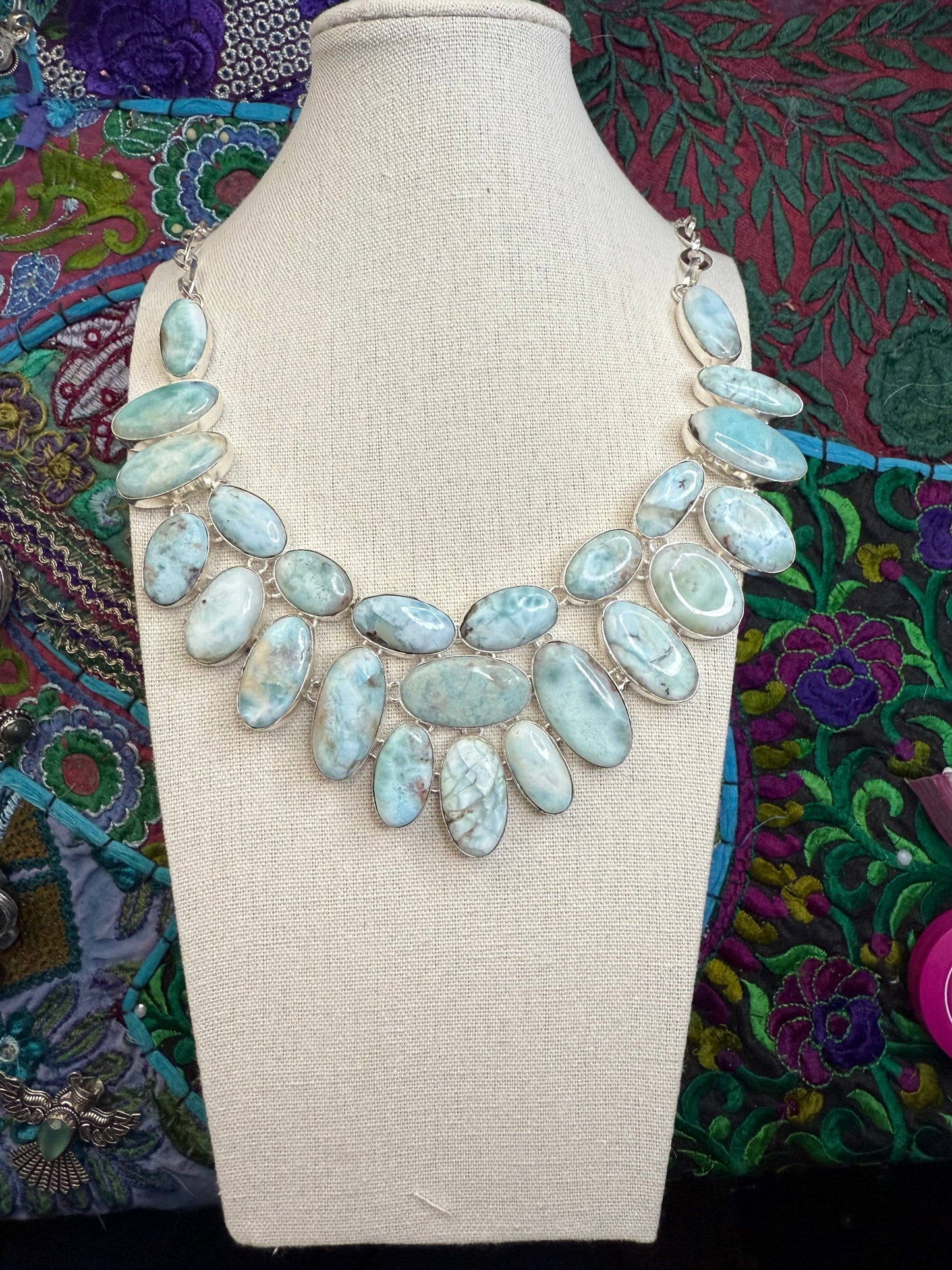 Larimar Necklace 18”