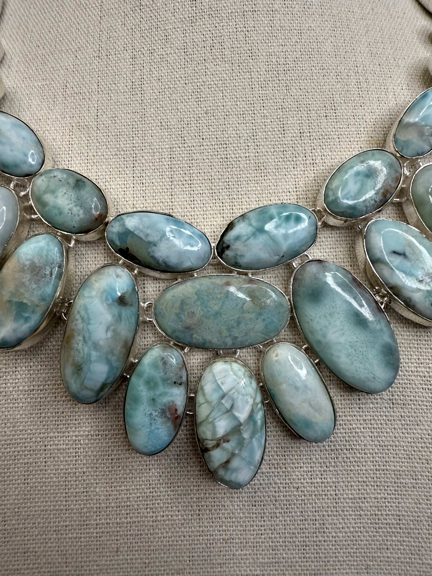 Larimar Necklace 18”