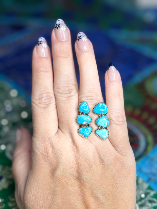 Blue Ridge Turquoise split ring
