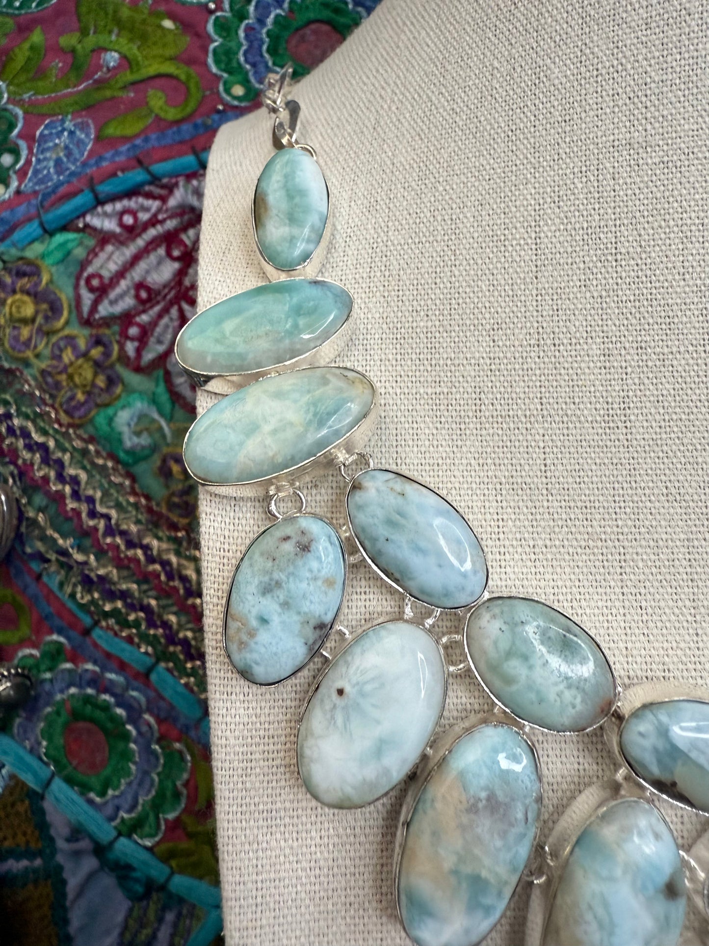 Larimar Necklace 18”