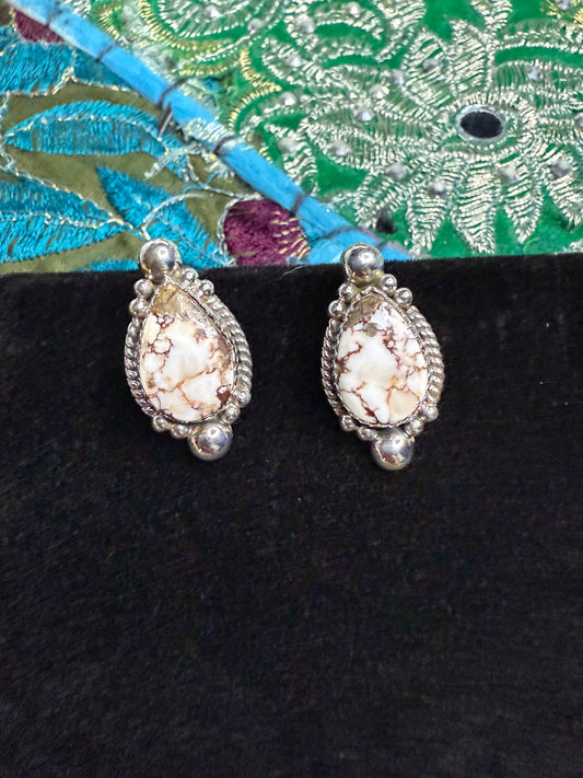 Sterling Wildhorse Stud Earrings