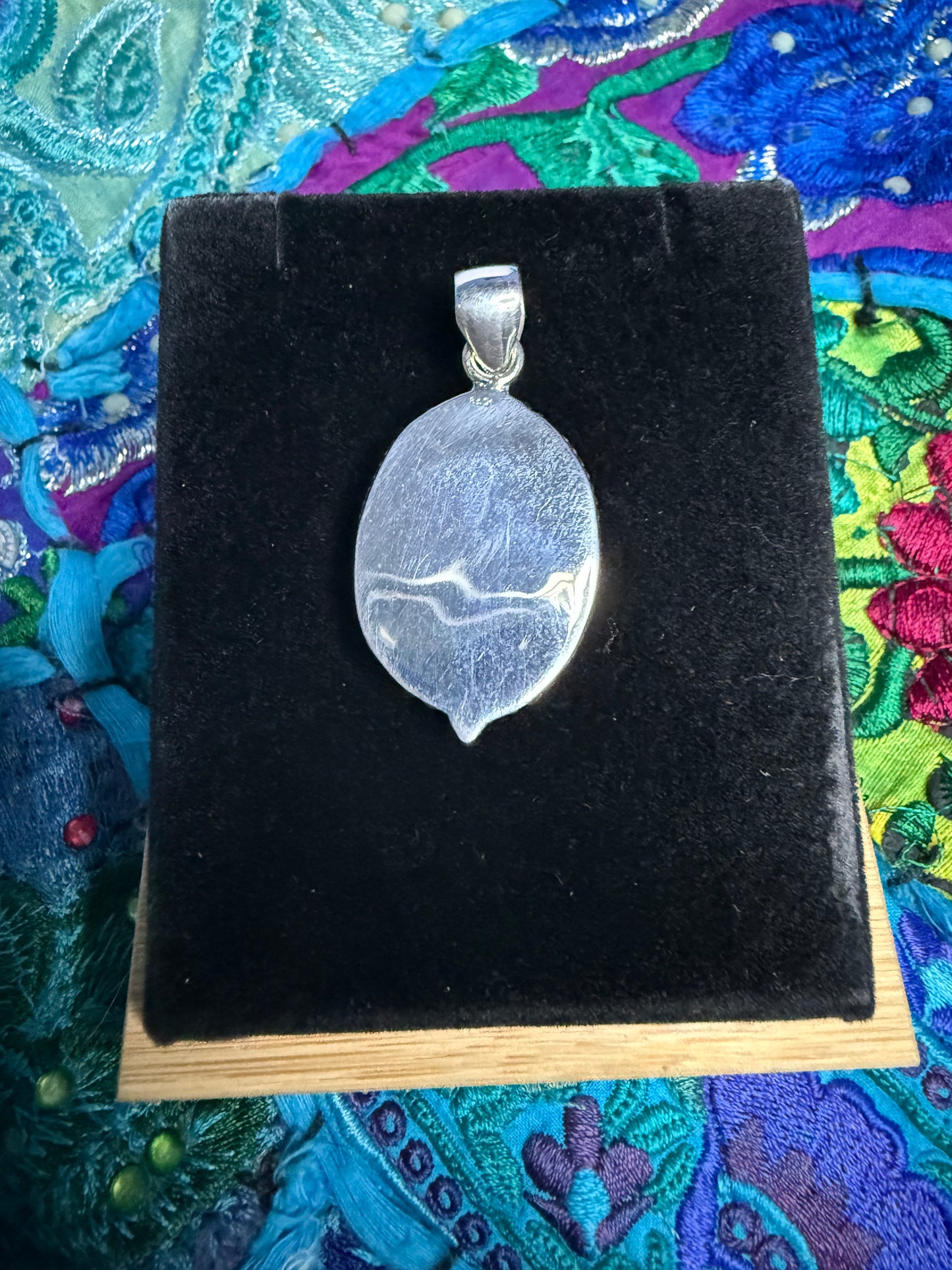 Sterling Silver Malachite Pendant