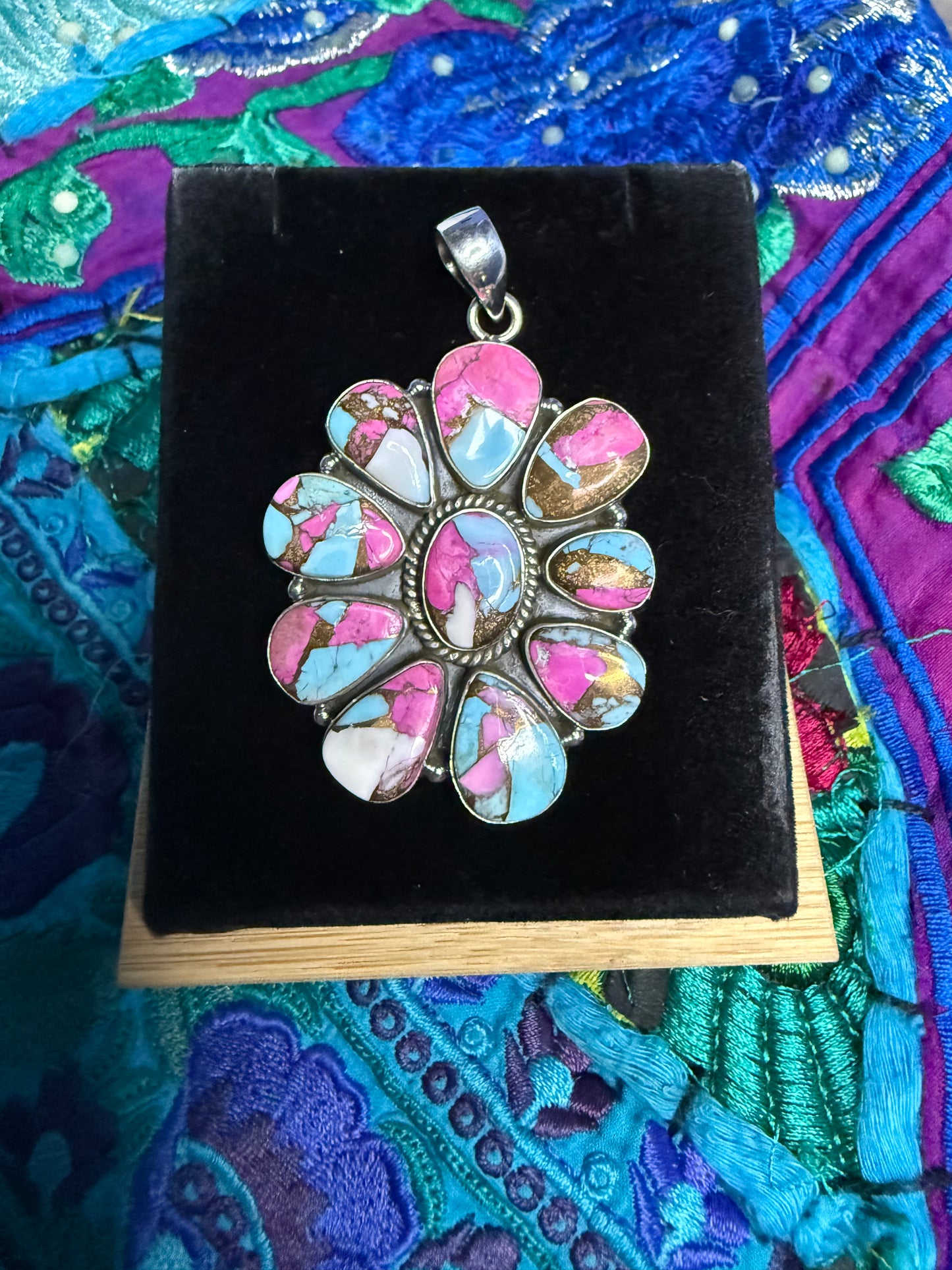 Sterling Cotton Candy Pendant
