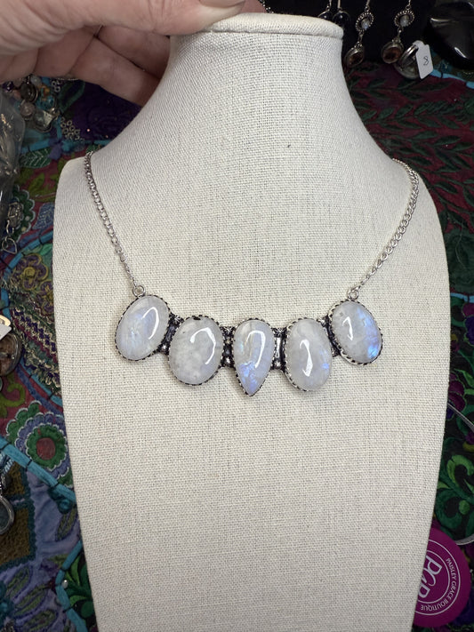 Moonstone Bar Necklave