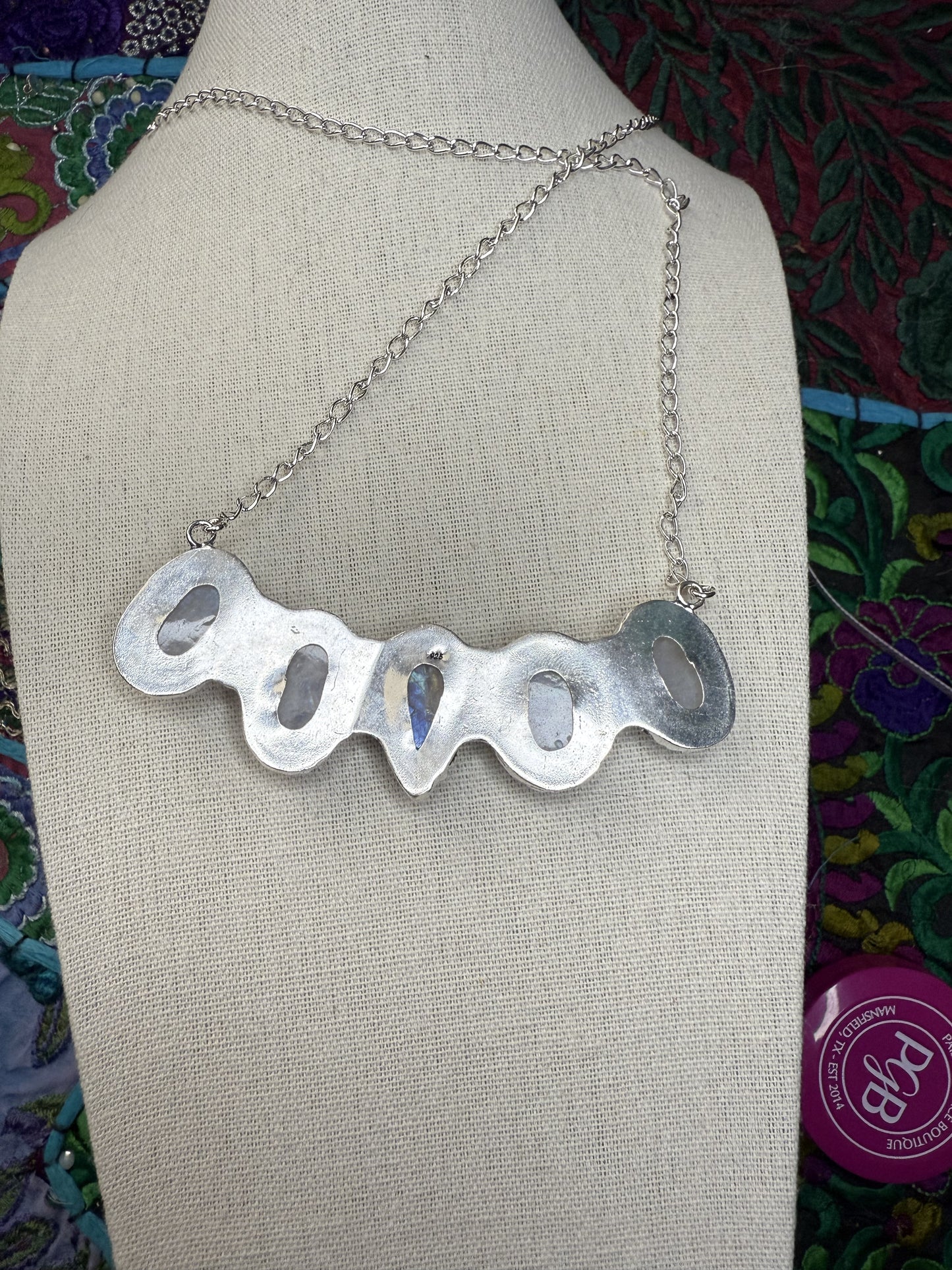 Moonstone Bar Necklave