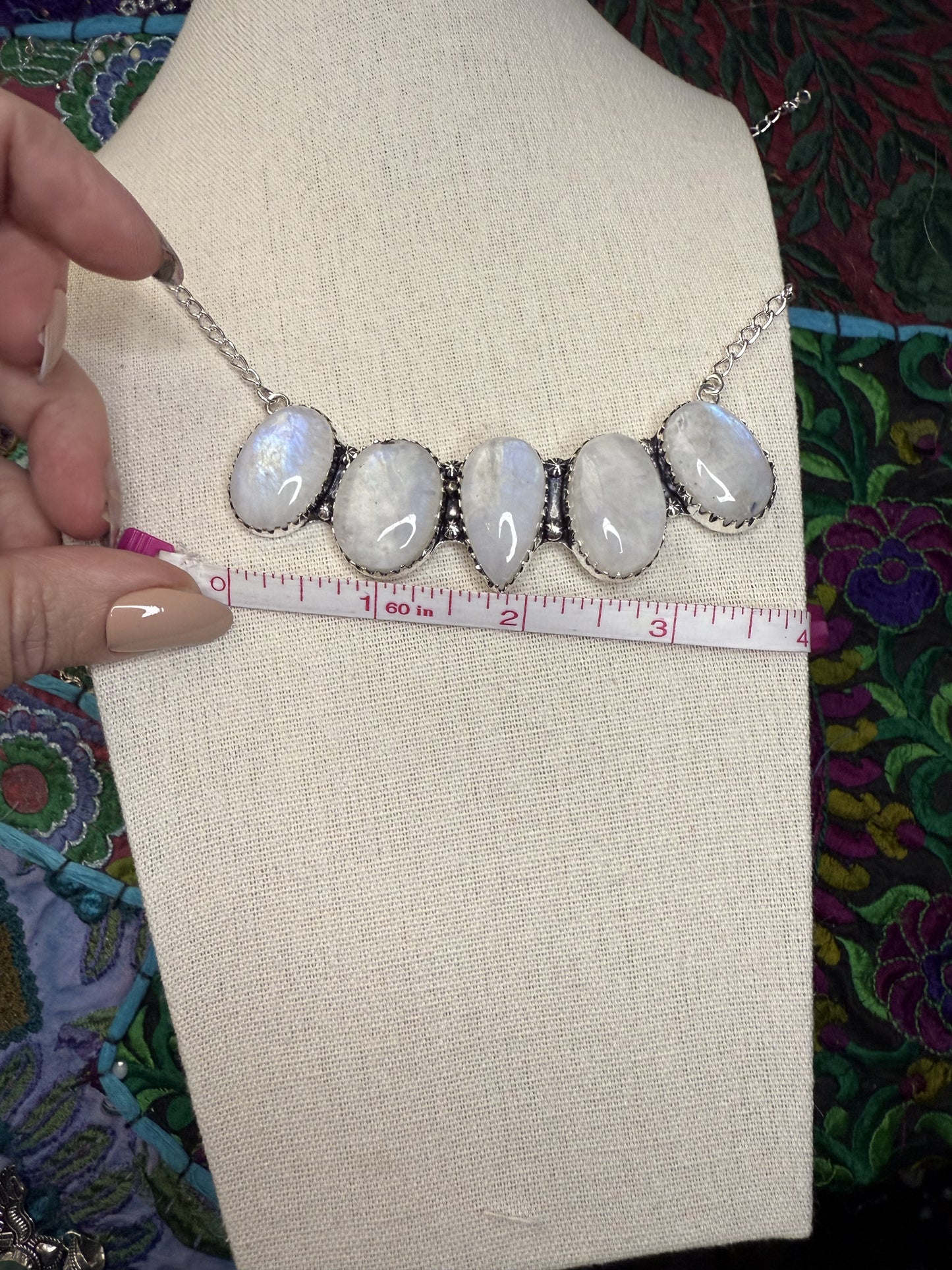 Moonstone Bar Necklave